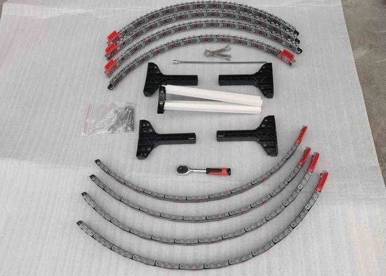 Sistema di sicurezza per la guida di autocarri con materiale ad alto contenuto di polimeri