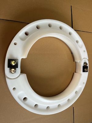 La ruota piana di funzionamento bianco del polimero inserisce la protezione della gomma a terra della prova della pallottola